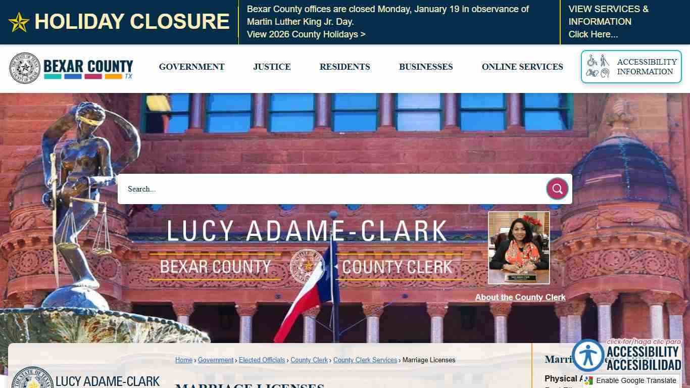 Marriage Licenses | Bexar County, TX - Official Website